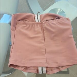 Kiss Light Pink Skirt crop top
